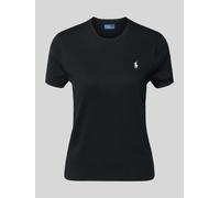 Polo Ralph Lauren Slim Fit Strickshirt aus Baumwoll-Mix in Black, Größe S