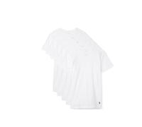 POLO RALPH LAUREN Slim Fit Unterhemd mit feuchtigkeitsableitendem 5er-Pack Crews, 5 Weiß/Cruise Navy, L