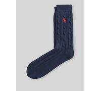 Polo Ralph Lauren Socken aus Baumwoll-Mix mit Logo-Stitching in Blau, Größe 1