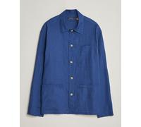 Polo Ralph Lauren Stretch Linen Overshirt Annapolis Blue Blau M