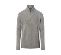 Woll-Kaschmir-Pullover mit Zopfmuster M Grey