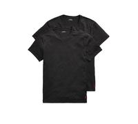 Polo Ralph Lauren Crew-Unterhemd Classic, 2er-Pack, Baumwoll-Mix, Schwarz, Herren, Größe L