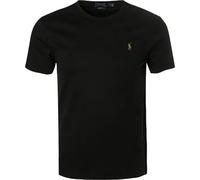 Polo Ralph Lauren T-Shirts Herren Slim Fit Kurzarm Rundhals Baumwolle schwarz, M
