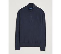 Polo Ralph Lauren Textured Half Zip Navy Heather Blau L