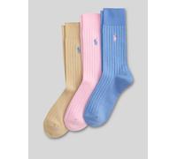 Polo Ralph Lauren Underwear Socken aus Baumwoll-Mix im 3er-Pack in Rosa, Größe 39-42