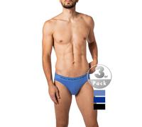 Ralph Lauren Low Rise Unterhose marineblau/hellblau (3er-Pack) - M