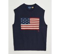 Polo Ralph Lauren US Flag Cotton/Wool Vest Hunter Navy Blau XL