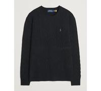 Polo Ralph Lauren Wool/Cashmere Cable Crew Neck Polo Black Schwarz XL