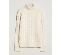 Polo Ralph Lauren Wool/Cashmere Cable Rollneck Andover Cream Weiß XL