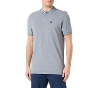 Wrangler Polo Shirt in Dunkelblau mit Drei-Knopfleiste L Regular Fit