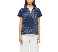 s.Oliver Polo Strukturiertes Jersey-Polo Blau Größe 38 2182250.57A1.38