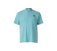 s.Oliver Herren Henley T-Shirt hellblau große Größen ? Kurzarm Shirt mit Knopfleiste 4XL