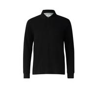 s.Oliver Langarm-Poloshirt aus Baumwoll-Piqué mit Bündchen 5XL Schwarz
