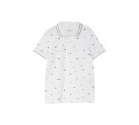 Gemustertes Poloshirt aus Piqué 92/98 weiß 2175798.01A1.92_98
