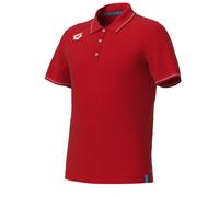 Polo-Shirt aus Baumwolle Arena Team Solid Rot M