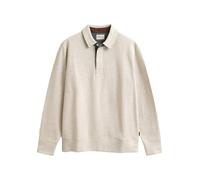 GANT - Leichtes Sacker Rib Polo-Sweatshirt seed melange - Gr. - M
