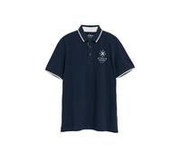 Poloshirt aus Baumwollpiqué mit Kontrast-Details L blau 2178334.59D1.L