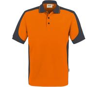 Hakro Poloshirt No. 0839 Contrast MIKRALINAR® Kurzarm Herren Orange/Anthrazit 3XL
