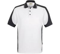 Hakro Contrast-Poloshirt Performance - weiß/anthrazit 5XL