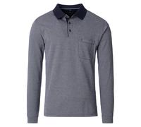 CASAMODA - Herren Polo-Shirt Langarm (454385000), Größe:M, Farbe:Blau (105)