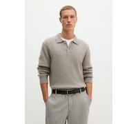 Polo-Strickpullover regular grau 3XL