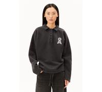 POLO-SWEATSHIRT | 100% Bio-Baumwolle - anthrazit (L)