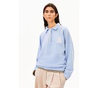 POLO-SWEATSHIRT | 100% Bio-Baumwolle - blau (S)