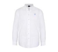 Polo Sylt Hemd Herren Regular Fit Leinen weiß, XXL
