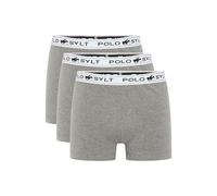 Polo Sylt Herren Baumwollmix mit Label-Elastikbund 3er-Pack Boxershorts (1er Pack)