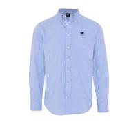 Polo Sylt Herren Regular-Fit Button-down-Hemd aus Oxford-Baumwolle, Light Blue, M