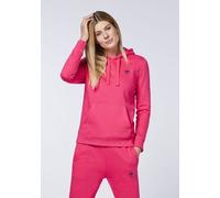 Polo Sylt Hoodie aus Baumwollgemisch mit Label-Stitching Pink (Raspberry) XS