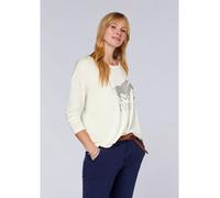 Polo Sylt Longsleeve in Creme - Größe M | Damen Tops