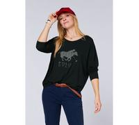 Polo Sylt Longsleeve in Schwarz - Größe L | Damen Tops