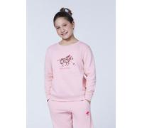 Polo Sylt Mädchen-Sweater mit geblümtem Logo - GOTS zertifiziert Hell Pink (Pink Lady) 110/116