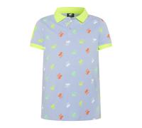 Polo Sylt Regular-Fit Jungen-Poloshirt mit Logos Hell Blau (Light Blue/Yellow) 110/116