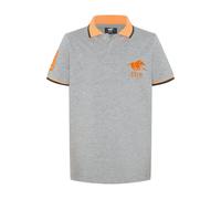Polo Sylt Regular-Fit Jungen-Poloshirt aus Piqué Hell Grau (Neutral Gray Melange) 134/140