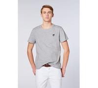 Polo Sylt T-Shirt mit gesticktem Logo-Symbol Hell Grau (Neutral Gray Melange) 2XL