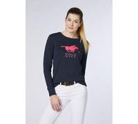 Polo Sylt Sweater mit Glitzer-Label-Motiv Dunkel Blau (Total Eclipse) XL