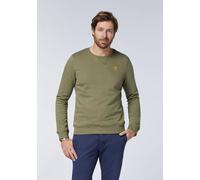 Polo Sylt Sweater mit Label-Stitching Dunkel Grau (Burnt Olive) XL