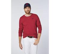 Polo Sylt Sweater mit Label-Stitching Dunkel Rot (Chili Pepper) L