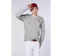Polo Sylt Sweater mit Label-Stitching Hell Grau (Neutral Gray Melange) S