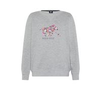 Polo Sylt Mädchen-Sweater mit geblümtem Logo - GOTS zertifiziert Hell Grau (Neutral Gray Melange) 110/116