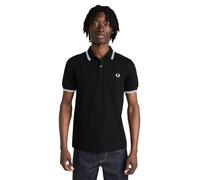 Fred Perry TWIN TIPPED FRED PERRY SHIRT men Polos black in Größe:L