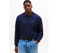 Polokragenpullover "BT-PIMA ORG CTN CASH", Herren, Gr. 4XL, blau (desert sky), Strick, Obermaterial: 92% Baumwolle, 8% Kaschmir, TOMMY HILFIGER BIG & TALL, Bündchen, Pullover, Große Größen, regular fi