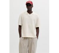 Gestricktes Polo M Weiß