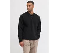 Polokragenpullover JACK & JONES "JPRBLABRADFORT KNIT POLO", Herren, Gr. L, schwarz, Strick, Obermaterial: 67% Polyester, 25% Polyacryl, 8% Nylon, unifarben, relaxed fit, Pullover (40822961-L) schwarz
