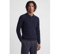 Polokragenpullover JACK & JONES "JPRBLURILEY KNIT POLO LS", Herren, Gr. L, blau (sky captain), Strick, Obermaterial: 100% Baumwolle, unifarben, regular fit normal, ohne Ausschnitt, Bündchen, Pullover,