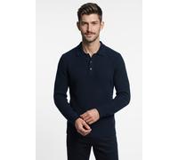 OLYMP - Long sleeve polo Strick marine