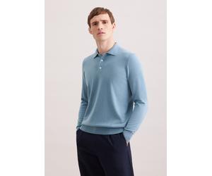 Polokragenpullover SEIDENSTICKER "Schwarze Rose", Herren, Gr. L, mint, 100% Wolle, unifarben, regular fit, Pullover, 1/1 Kragen Uni (31213566-L) mint