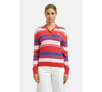 Polokragenpullover SMITH & SOUL, Damen, Gr. S, bunt (mandarine), Strick, Material: 40% Viskose, 30% Polyamid, 20% Polyester, 10% Kaschmir, gestreift, regular fit normal, hoch geschlossener Ausschnitt,